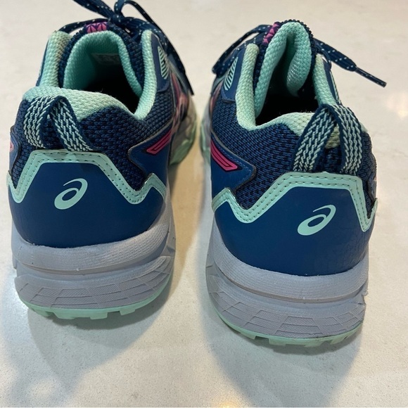 ASICS Womens Gel Venture 8 Mako Blue Pink Glo Trail Running Sneakers Sz 6.5 - Picture 9 of 11